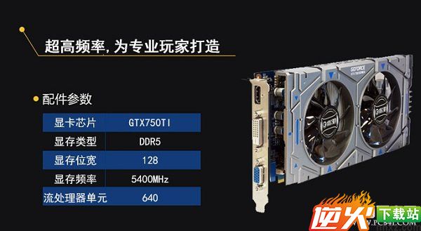 影驰GTX750 黑将版显卡