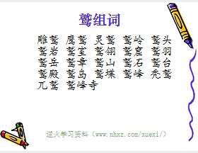 鹫组词