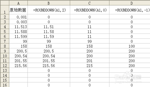 【一知半解学函数】ROUNDDOWN函数